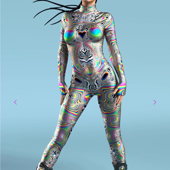 Candy Catz Universe Glitch Bodysuit - Picture 4 of 9